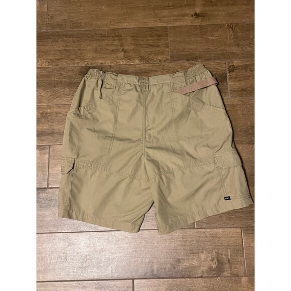 5.11 Tactical Series Men's Flat Front Khaki Tan Cargo Shorts Size 38 - Picture 2 of 3